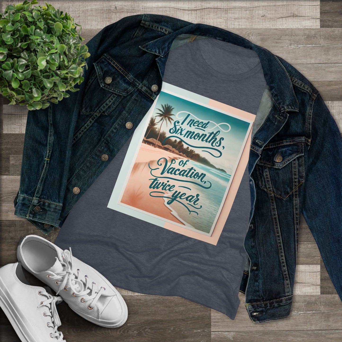 Funny Women's Triblend Tee - I Need a Vacation