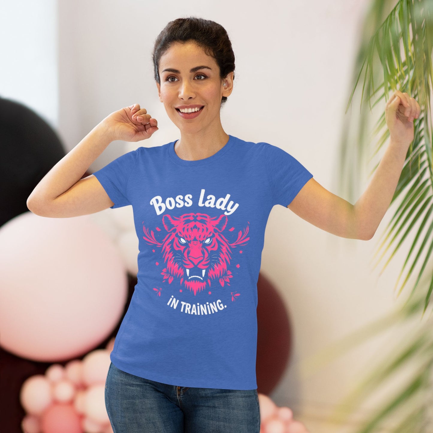 Women's Tee - Boss Lady in Training Funny Motivational Triblend Shirt