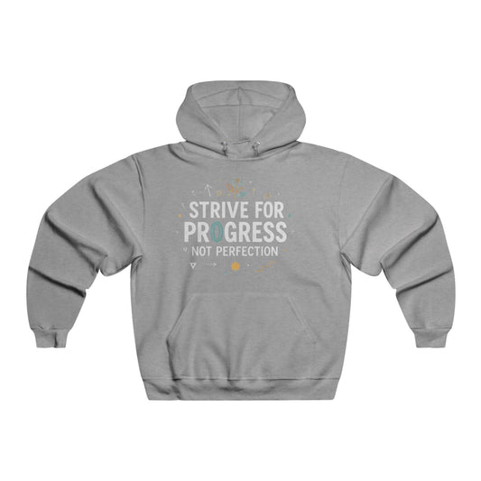 Men's Hoodie Progress Motivational Gym Sweatshirt