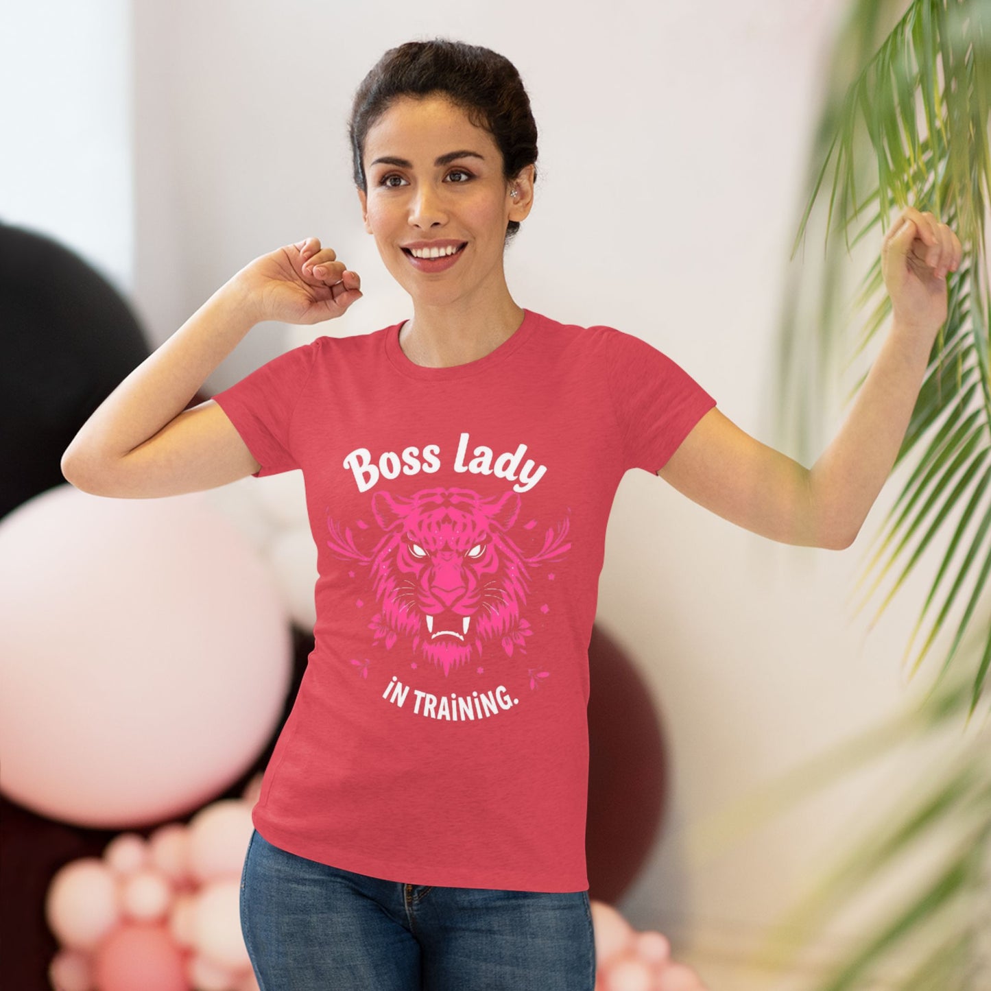 Women's Tee - Boss Lady in Training Funny Motivational Triblend Shirt