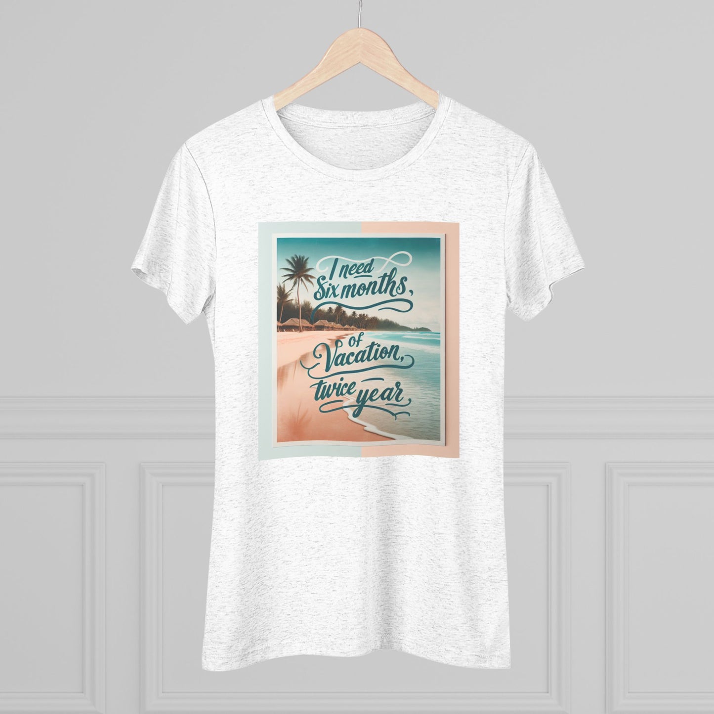 Funny Women's Triblend Tee - I Need a Vacation