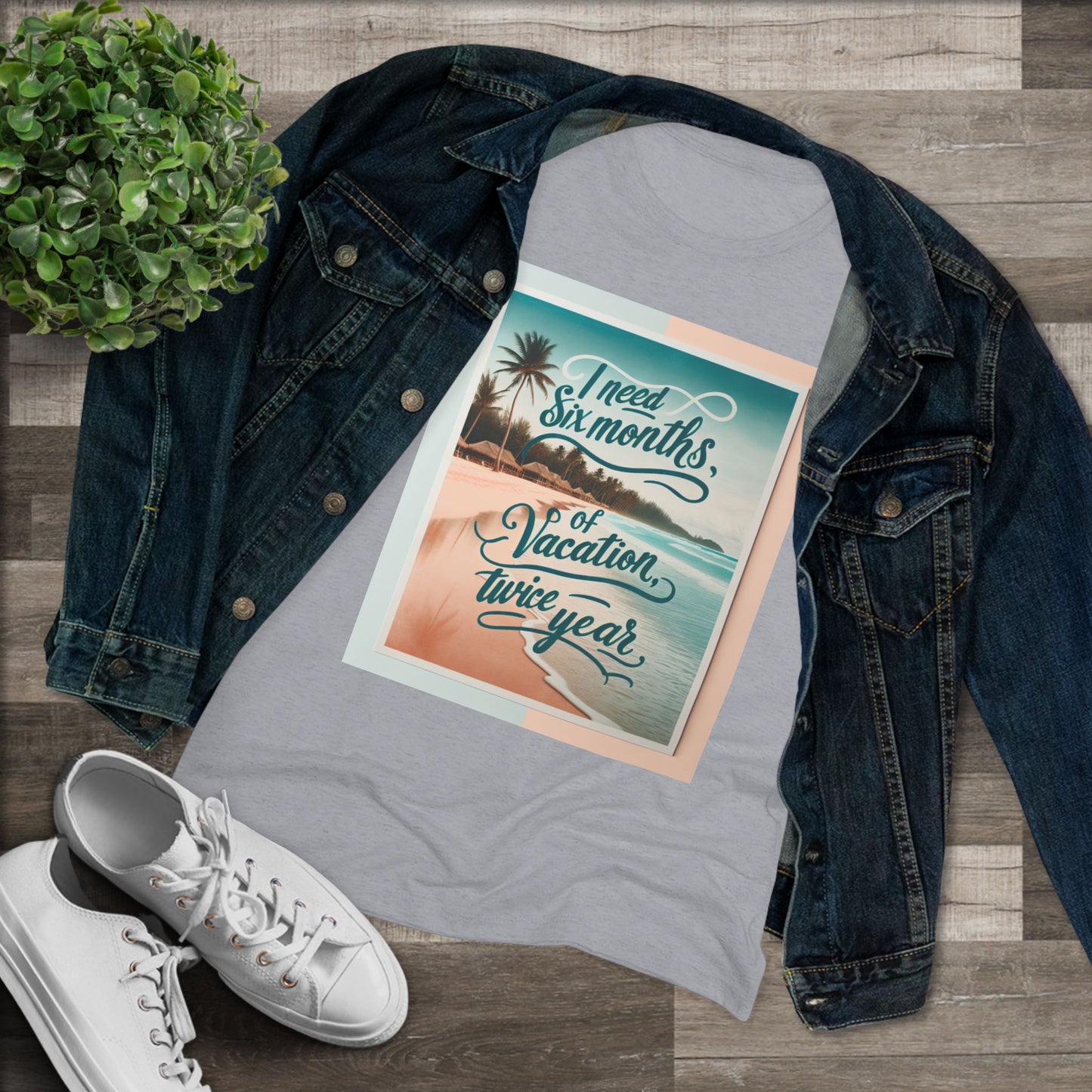 Funny Women's Triblend Tee - I Need a Vacation