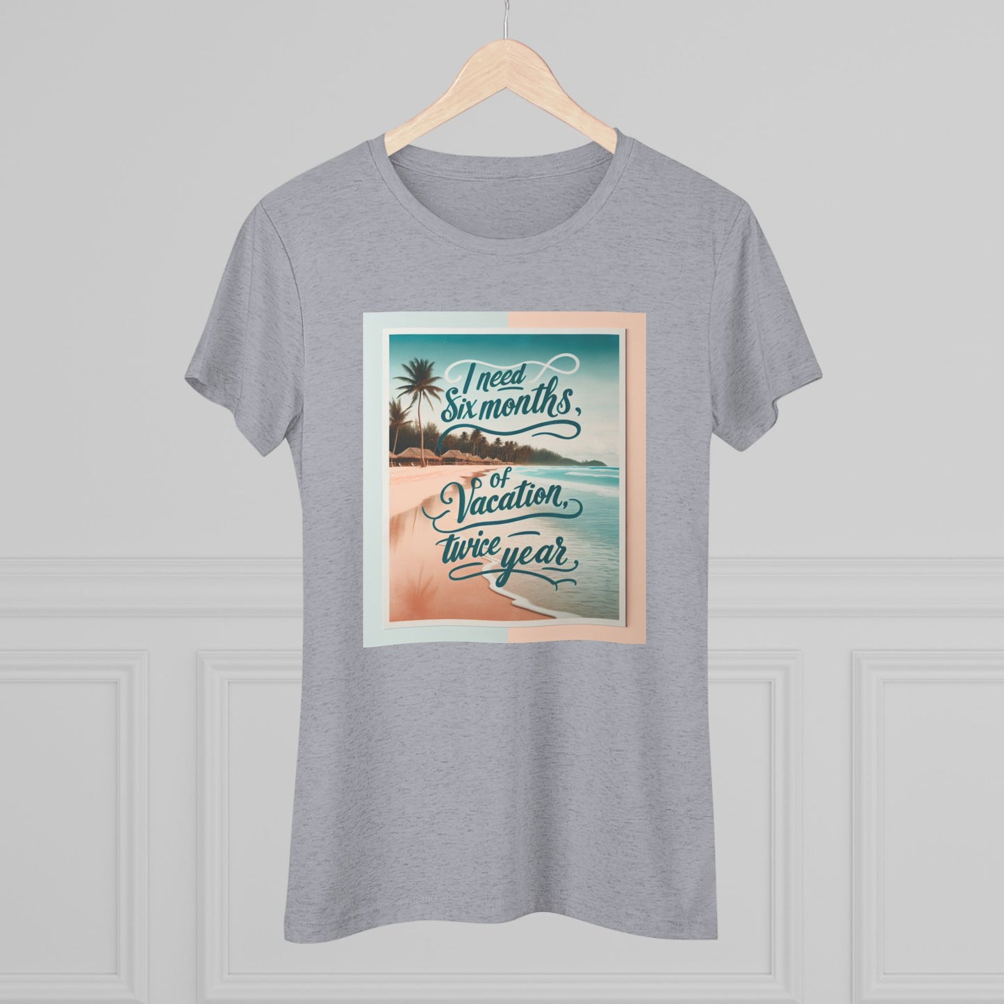 Funny Women's Triblend Tee - I Need a Vacation